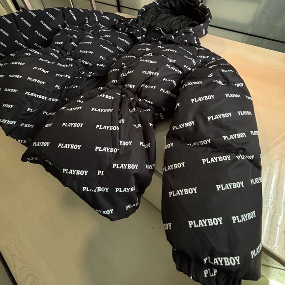 MISSGUIDED CLINCHED WAIST PEPLUM PUFFER JACKET SIZE 10 NEW - Picture 2 of 9